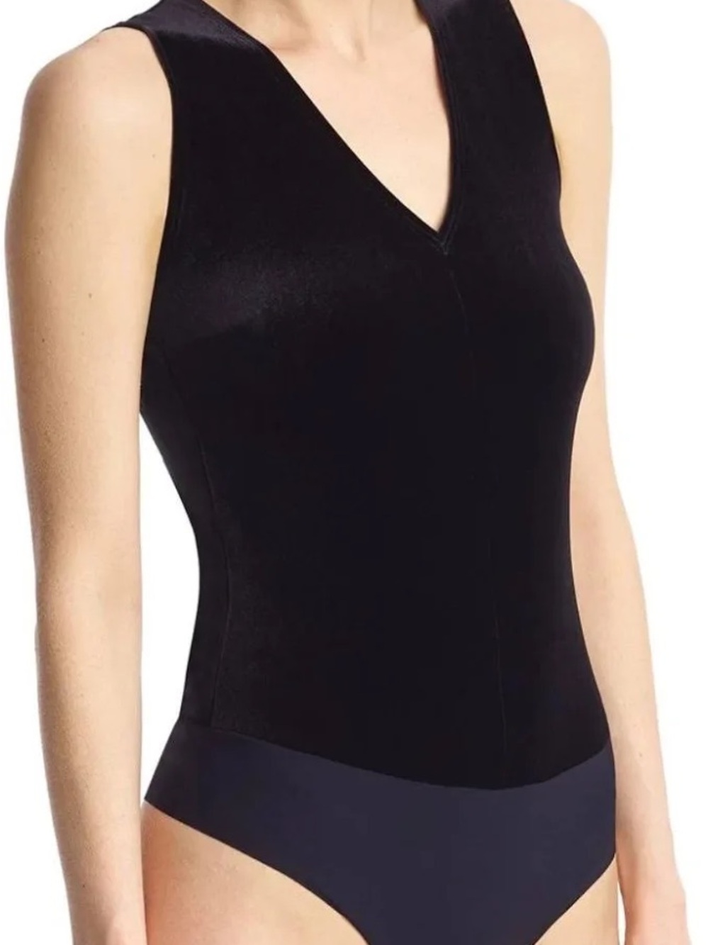 NWT Commando™  Black V-Neck Sleeveless Bodysuit (L) - Picture 2 of 11